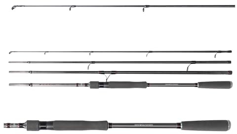 DAIWA Fuego Predator Travel Spin, 4 Teile, Raubfisch Angelrute, Reiserute