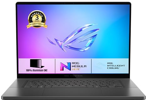 ASUS ROG ZEPHYRUS-G16-GU605CR-Q41W 16 2.5K 240Hz OLED Pc Portable (Intel Ultra 9 2.9 GHz, 32GB LPDDR5X, 1TB SSD, NVIDIA GeForce RTX 5070 Ti 12GB, Windows 11 Home) – Clavier AZERTY RGB