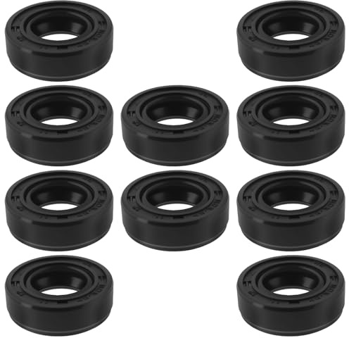 Create idea R23 Doppellippe TC Nitrilwellendichtring mit Feder, 12 x 22 x 7 mm, geeignet für Hydraulikpumpe, Motorgetriebe, rotierende Wellendichtring, 10 Stück
