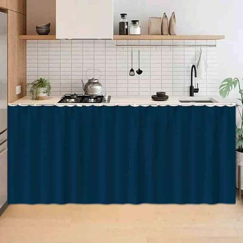 Staubdichter Vorhang für Regale, vielseitige Kleiderschrank- und Küchenvorhänge, stilvoller Sichtschutz ideal für Schränke, Schränke, Fenster und mehr