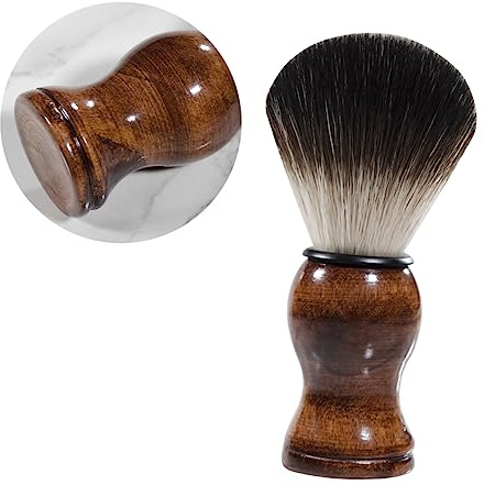 VICASKY Bartbürste Für Herren Bartreinigungsbürste Mit Glattem Griff Handlicher Bartpinsel Aus Nylon Für Unterwegs Bartstylingbürste Für Männer
