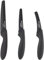 Viners Assure 3 Piece Prep Knife Set Stainless Steel Blades with Squared Tips for Safety, Non-Stick Coating, Soft Grip Handles, Rust-Resistant, Includes Beak Peeling, Utility & Serrated Paring Knives