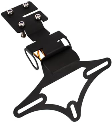 CEWSUIO Kompatibel Mit Yamaha Für R6 2017 2018 2019. Motorrad-Kennzeichenhalter Für Das Heckblech. Für Eliminator-Zubehör. Ersatz- Und Upgrade-Teile Kennzeichenhalter Motorrad(Black 1)
