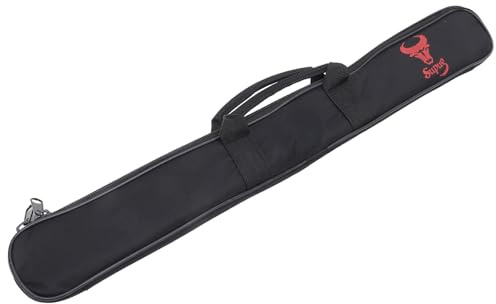 TEMPNAP Lightweight Oxford Cloth Bamboo Flute Fitting Convenient Flute Bag with Internal Storage Net Bag Portable Storage Organizer and Snooker Cue Case for Protection Random Color