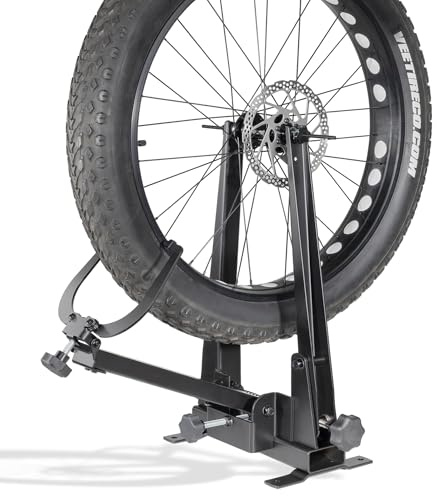 CyclingDeal Bicycle Wheel Truing Stand | Tire Width Up to 5 | Heavy-Duty Bike Wheel Repair Stand & Maintenance Tool for Rim Truing | Fits Wheels up to 29 & 250mm Hub Width