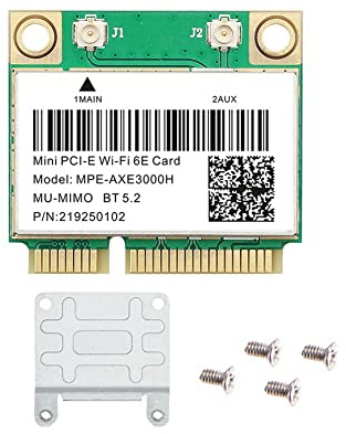 Harewtwy WiFi 6E -AXE3000H Scheda Mini PCI-E WiFi Scheda di Rete Bluetooth 5.2 AX210 Adattatore Wireless 802.11AX/AC