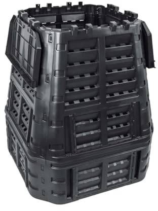 Générique Composteur de Jardin Noir 93,3x93,3x113 cm 740 L,Maison & Jardin, Pelouses & Jardins, Jardinage, Compostage, Composteurs, Noir (Poids 11.44KG)