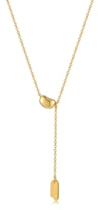 KRRKQH Nuova Collana con Ciondolo a Forma di Fagiolo di Acacia da Donna di Lusso Leggero e atmosferico con Piccola Catena a clavicola