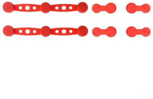 NbgrvB Lot de 2 boucles en silicone avec aimants pour maintenir le papier sulfurisé, pour tous les modèles de friteuse à air, rouge, noir, gris)