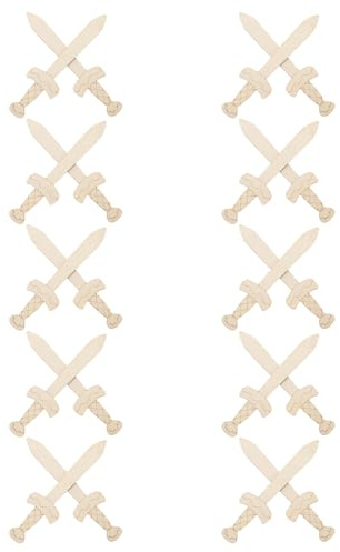 HONITANO 20 Stück Holzschwerter zum Basteln – Unfertige Schwertrohlinge – Diy-holzscheiben zum Dekorieren Unfertiges Holz für Kinder-cosplay-zubehör