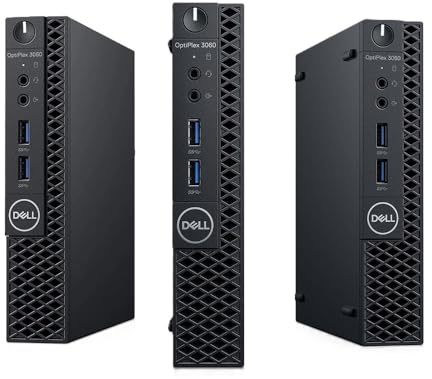 Dell Optiplex 3060 USFF Micro Mini PC Computer i5-8500T Wi-Fi Windows 11 Pro (Renewed) (8GB - 500GB)