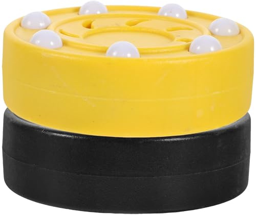ULTECHNOVO Disco de Hockey sobre Patines Profesional 2 Unidades, Material PP Duradero, Textura Lisa y Densa, Adecuado para Entrenamiento y Competición en Pista Seca, Color Color Aleatorio