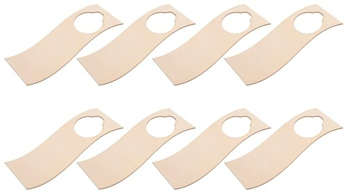 ABOOFAN Lot de 10 Panneaux de Porte en Bois Vierge à Suspendre, Style Naturel, 15 X 8 Cm, Décoration Maison Personnalisable pour Porte, pour Diy, Artisanat et Ambiance Chaleureuse