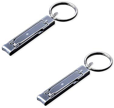 munkees Mini-Nagelknipser, Edelstahl, Schlüsselanhänger, Nagelzwicker, Silber, 2500