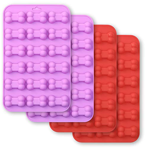 Cozihom Silikon-Backformen, Lebensmittelqualität, BPA-frei für Schokolade, Süßigkeiten, Kuchen, Pudding, Gelee knochenfarben