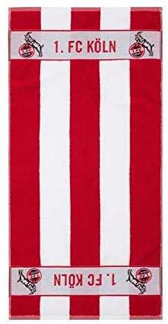 King of Trade 1. FC Köln Handtuch Blockstreifen 50 x 100 cm