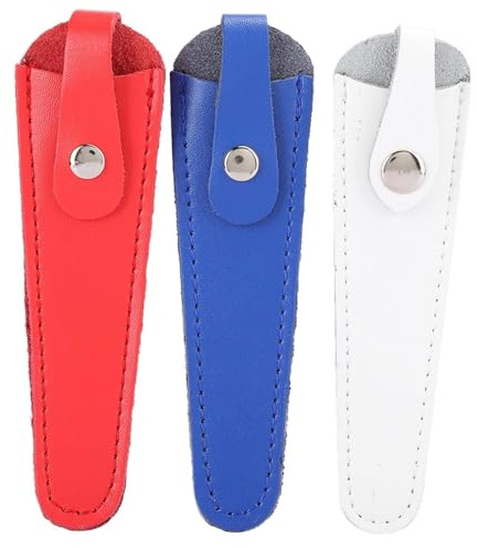 Fodero per forbici 3 pezzi, borsa per forbici da parrucchiere portatile in pelle PU per forbici protettive