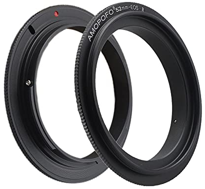 EOS R-52 mm Retro Adapter / Macro Reverse Ring for Canon EOS R Camera EOS R RF Adapter for Reverse Screwing of a Lens for Macro Photos