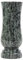 KOKA Grab-Vase Granit Oliven Grün Friedhof-Vase Grab-Schmuck Blumen-Vase Naturstein