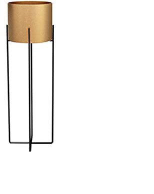 Blumenständer 710/850mm Pflanze Regal Blumenständer NordicModern Minimalist Greenucculent Bodenstau Eisen Pflanzengestell Sbalcony Garden Büro Dekoration Pflanzenständer ( Color : Black foot gold , Si