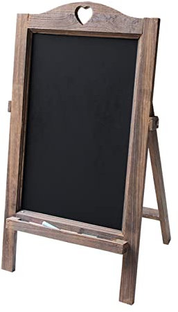 Stehendes Kreidetafel-Schild Mit Holzrahmen, 36 X 45 Cm, Tafel-Memo-Tafel Für Küche, Zuhause, Bar, Arbeitsplatte, Hochzeit, Café Und Restaurant, Rustikales Braun