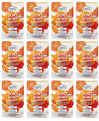 12er Pack Dresdner Essenz Badeschaum Don´t worry, be happy 12 x 80 g Badezusatz vegan