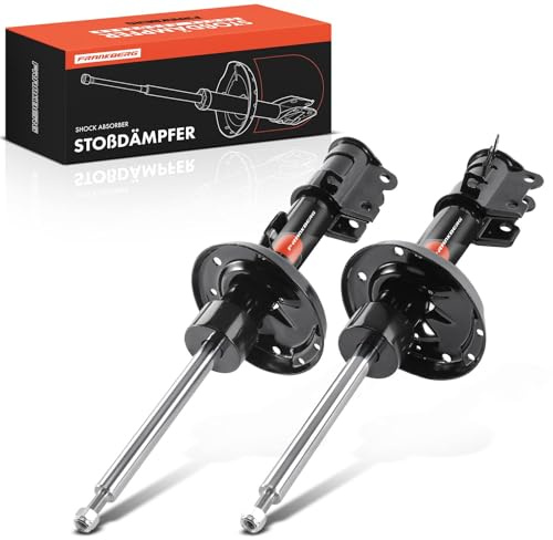 Frankberg 2x Amortisseur à gaz Avant Gauche Droite 529mm Pression de gaz Compatible avec Qubo 225 Nemo Break Bipper Tepee Fiorino MPV 225 Remplacer# 339809,339808
