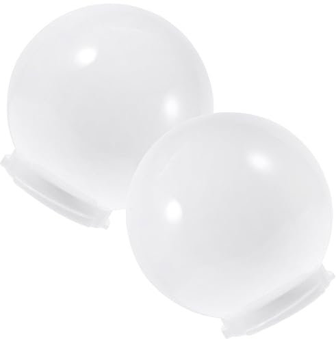 Housoutil Ersatz-deckenlampenschirme 2er-pack Acryl-lampenschirme Kugel-lampenschirm Für Wandlampen Kugelförmige Lichtabdeckung Für Den Außenbereich