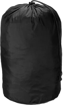 PATIKIL Kordelzugbeutel, 9 x 16 Zoll Packsack Wasserdichter Outdoor-Aufbewahrungssack aus ultraleichtem Nylon mit Zugband und Staubschutzklappe für Camping, Schwarz