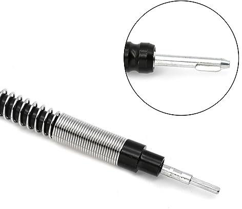 SCUDGOOD Flexible Shaft Rotary Grinder Extension Tool For Rotary Electric Grinder Engraving Machine Drill Extension Cable Flexible Shaft Polishing Chuck Extension Drill Bit Holder Shaft Impact Driver