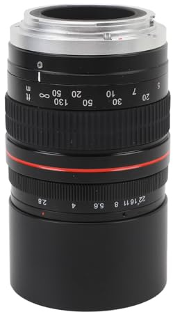 Objectif D'Appareil Photo Plein Format F2.8 135 Mm, TéléObjectif D'Appareil Photo, Objectif Portrait à Grande Ouverture avec Distance de Mise au Point Minimale de 1,5 M, Verre