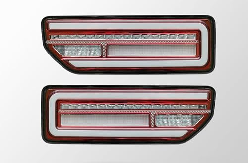 ZFZFC Auto Rückleuchten für Suzuki Jimny JB64 JB74 2019 2020 2021 2022 2023 2024, Wasserdicht Multifunktion Rücklicht Kontrollleucht Ersetzt Zubehör,B-Red
