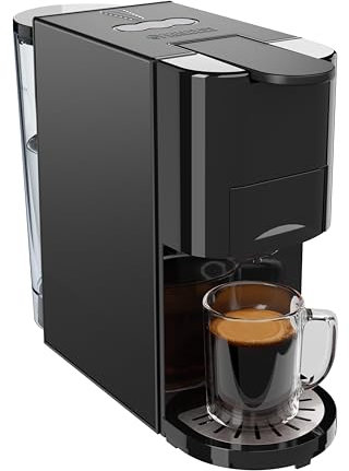 Princess Macchina caffè multi-capsula, pompa italiana da 19 bar, serbatoio d’acqua 800 ml, compatibilità 4-in-1, 1450 W, compatibile con Nespresso® e Dolce Gusto®, senza BPA, parti rimovibili, 249454