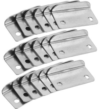 SOIMISS 20pièces Plaque De Verrouillage Métal à Angle Droit Gâche De Serrure Pour Armoires Protection Sécurisée Pour Maison Et Bureau Plaque De Verrouillage Robuste