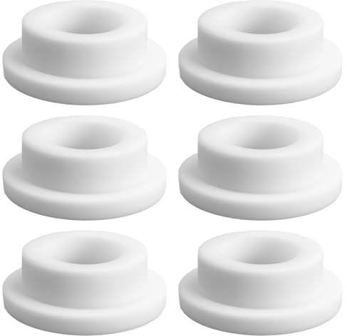 6 Pack Rubber Sink Overflow Cap Sink Overflow Hole Cover Reusable Insert in Hole Round Caps Kitchen Bathroom Basin Trim Rubber Material