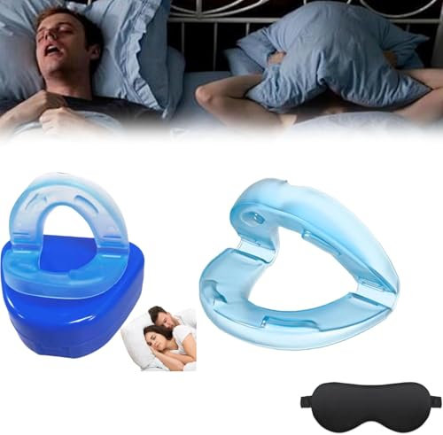 Genérico Dispositivo Antirronquido, Protector Bucal para La Apnea del Sueño, Férula para Ronquidos,Férula Antironquidos, Boquilla Reutilizable para Dormir, Ayuda para Reducir Los Paquete de 2