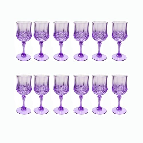 Gobelets à vin en plastique réutilisables de style vintage - Sans odeur - Utilisation quotidienne - Vacances