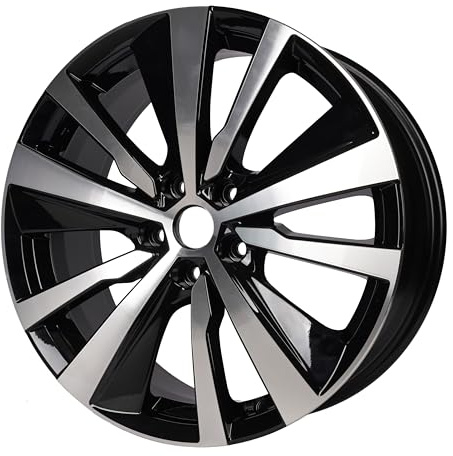 New Replacement 19 Inch Wheel For Nissan Altima Platinum SR SL SV S Edition ONE OEM Style Aluminum Alloy Rim for 2019 2020 2021 2022 2023 | 19x8 | Gloss Black w/Silver Finish - 403006AM3A 6AM3A