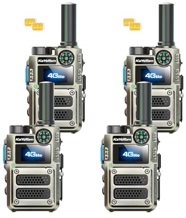 Lifetime Free Unlimited Range Walkie Talkies Outdoor Long Range Two-Way Radios with Nationwid Poc 4g Radios Compass for Hiking,Business,Construction site
