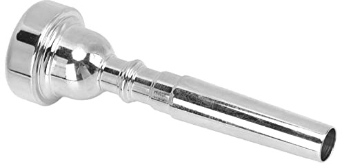 POENVFPO 5C-Trompetenmundstück, Professionelles Kupferdesign für Anfänger und Fortgeschrittene, Leicht zu Reinigen (SILVER)