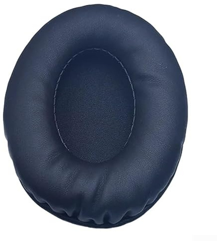 Smarbettiy Almohadillas ovaladas de repuesto para los oídos, almohadillas de piel de esponja en color negro, compatibles con fundas de auriculares de 60 x 70 a 90 x 110 para mayor comodidad y (65 x 85