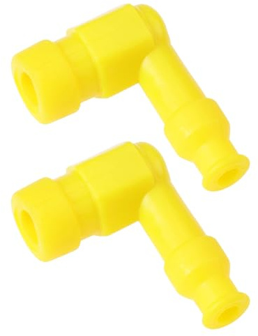 Briny River 2 Stück Zündkerzenstecker für Dirtbikes 60 X 42 Mm Kompatibel mit Den Meisten Pitbikes Und Motoren Kompatibel mit Thumpstar Modell Gelb