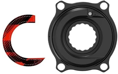 Road Bike Crank Power Meter Interface Dual-Side Balance Ant Cadence 4 Bolt 110BCD 24mm For Bicycle Parts(Red Sticker)