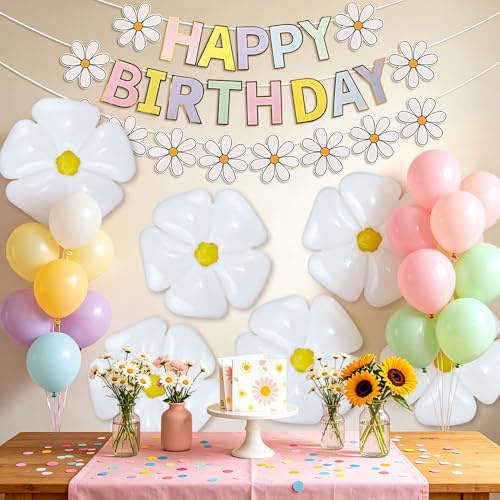 JeVenis stendardo compleanno ganseblumchen palloncini pastello festa | stendardo compleanno ganseblumchen palloncini pastello festa ghirlanda festoni decorazione interni esterni