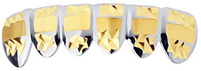 Grillz Silber One Size fits All - Diamond Cut III - Bottom