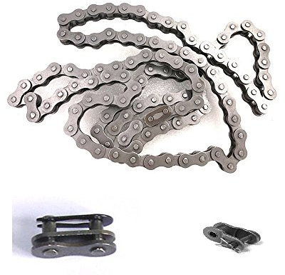 CDHPOWER #415 Bike Chain (1pc), 415 Chain Link (Chain Locks) (1pc), Half Link (1pc) - for 66cc/80cc Gas Motorised Bicycle