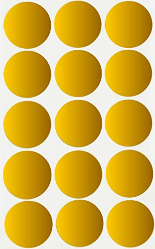 Etiketten Gold 30 mm Sticker – 3 cm Etiketten 225 Stück von Royal Green