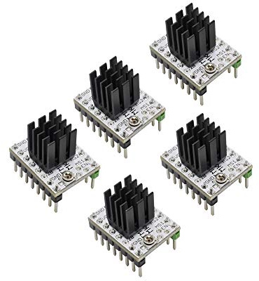 MKS TMC2208 V2.0 Schrittmotortreiber, 5 Stück, ultra-leise, kompatibel mit MKS SGen L, SKR 1.3/1.4 Controller-Boards, 24 V, PCB, Aluminium, 0,8 A, 3D-Drucker-Motorsteuerung