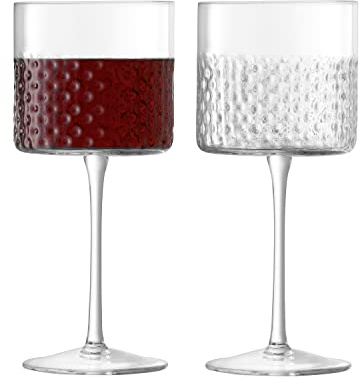 LSA International Wicker Weinglas, Glas, Klar, 320ml