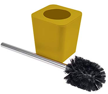 douceur d'intérieur, Brosse Wc (11.6 x 11.6 x 38.2 cm) Vitamine Miel, Plastique Soft Touch